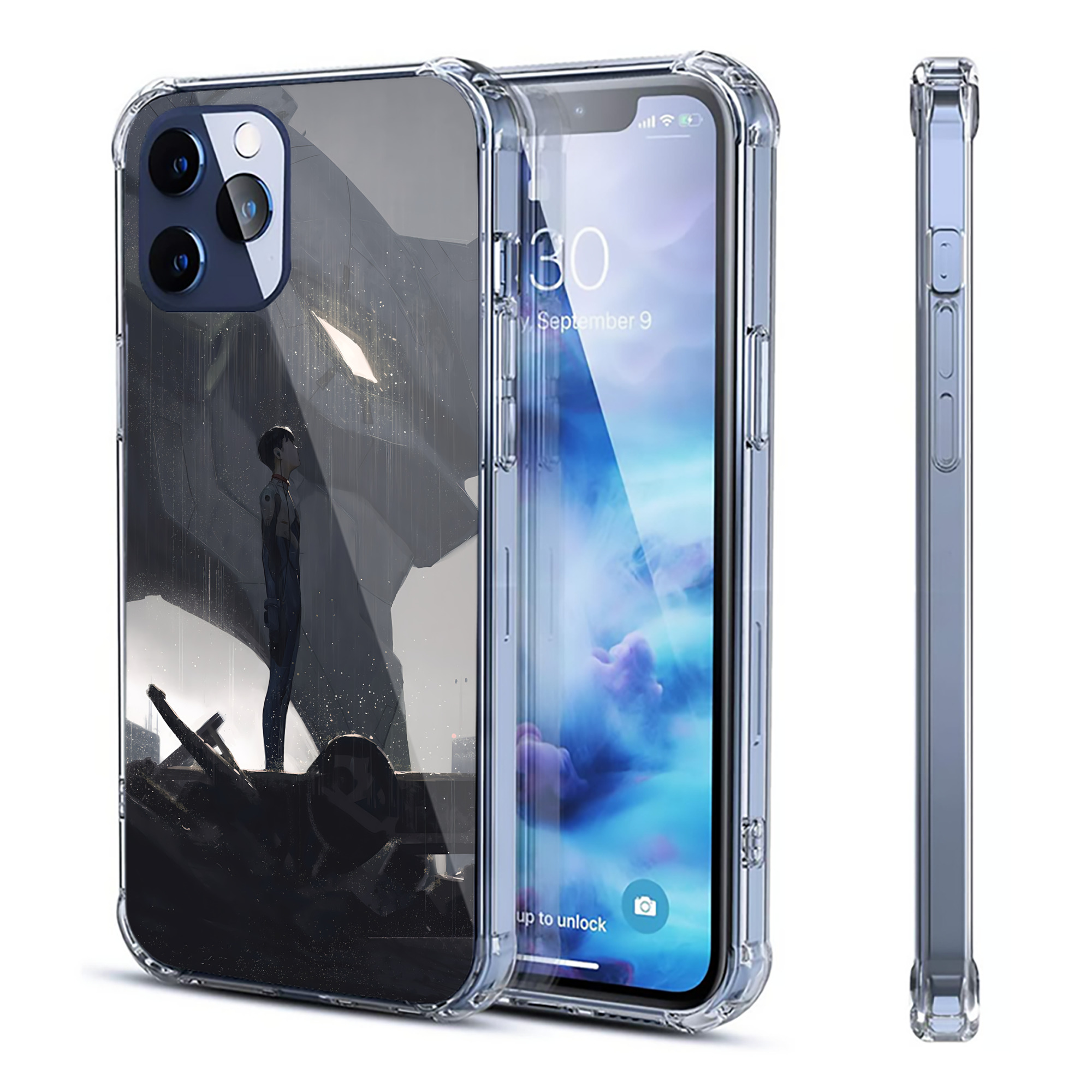 （画像用） EVA 新世紀エヴァンゲリオン 【iPhone 12シリーズ対応】透明スマホケース（クリアソフトケース）